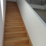 escalier bois hetre rampe placoplatre